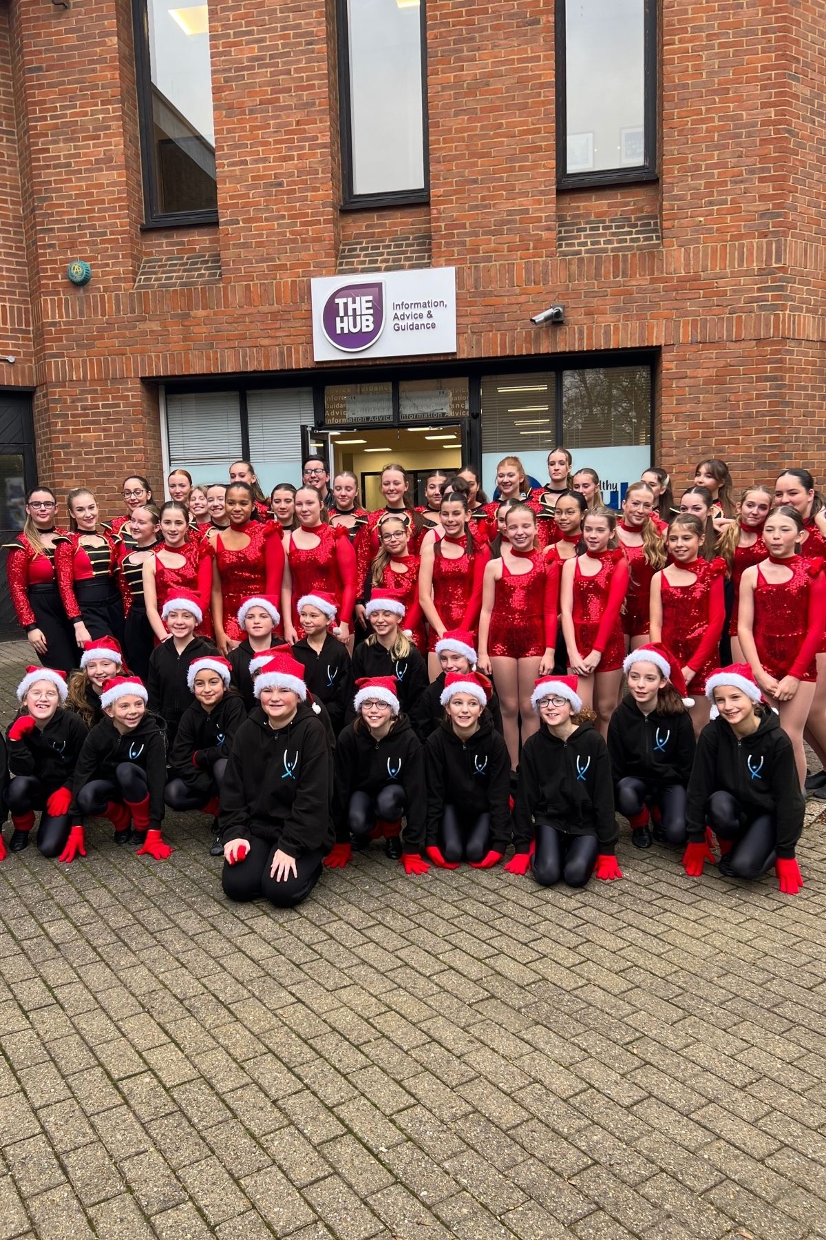 Excel Performing Arts performing at the St Albans Annual Christmas Lights Event