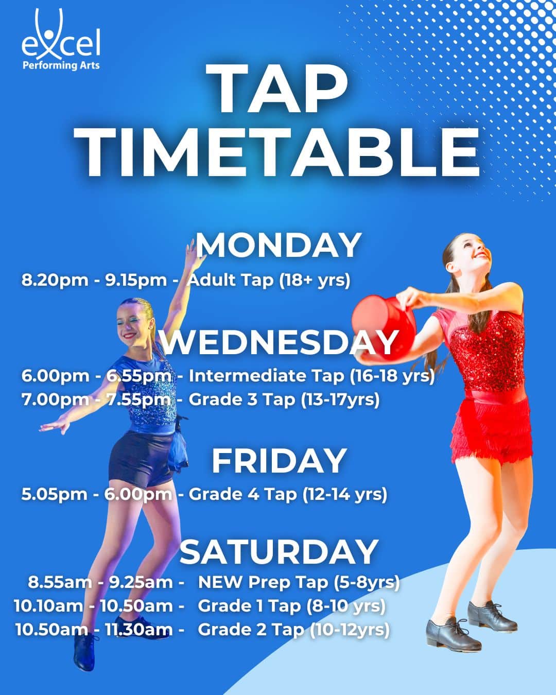 TAP CLASS TIMETABLE | ST ALBANS | September 26